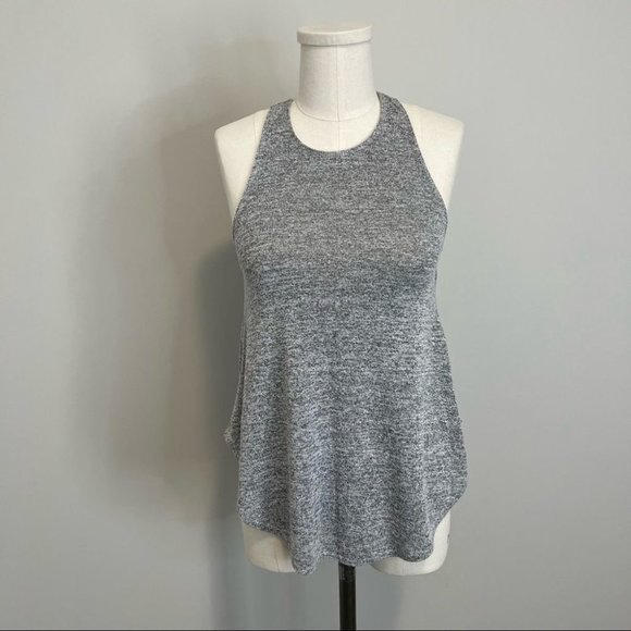 Aritzia Wilfred Free Burnette Racerback Swing Tank Light Grey - Picture 3 of 10
